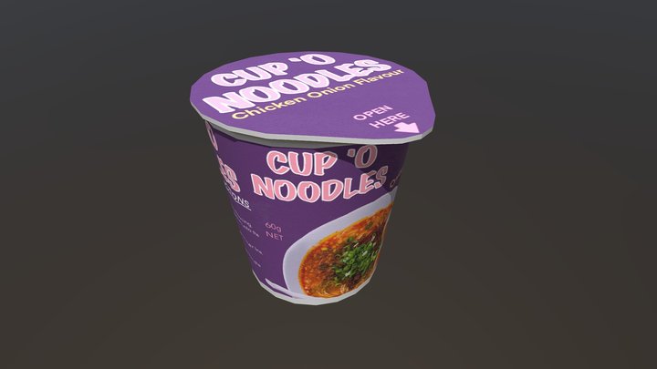 Noodle Cup 3D Model