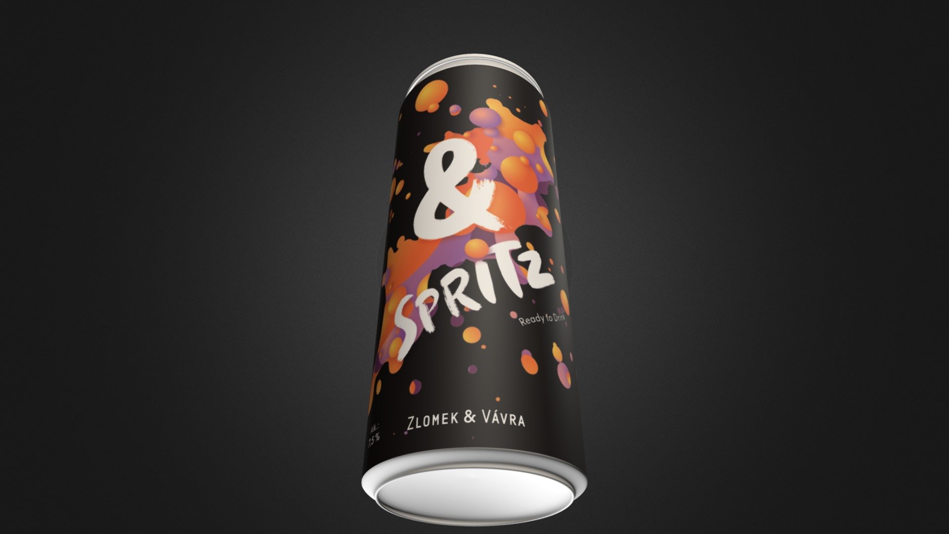 & SPRITZ plechovka 250ml VÍNO ZLOMEK & VÁVRA - 3D model by Filip ...