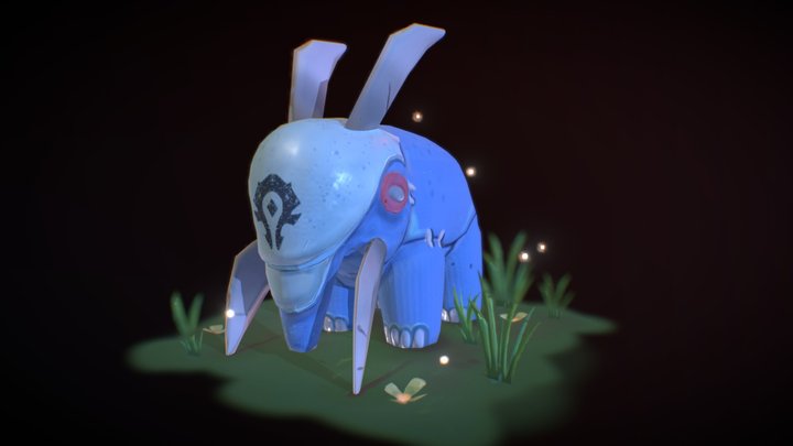 elephant pet wow 3D Model