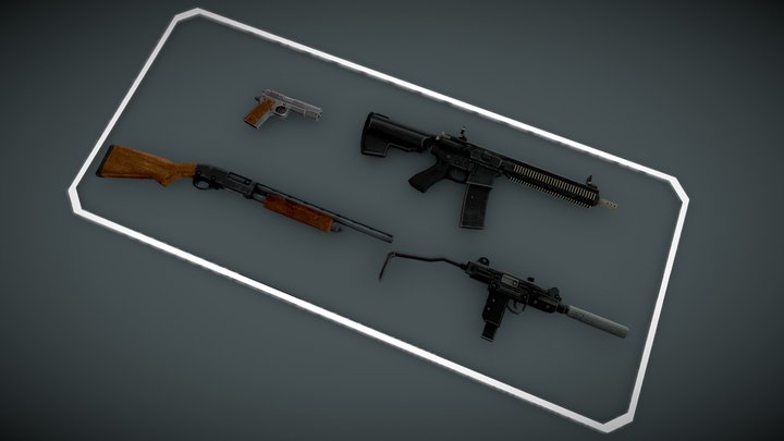 [FREE DOWNLOAD] PSX - Weapon Pack 3D Model