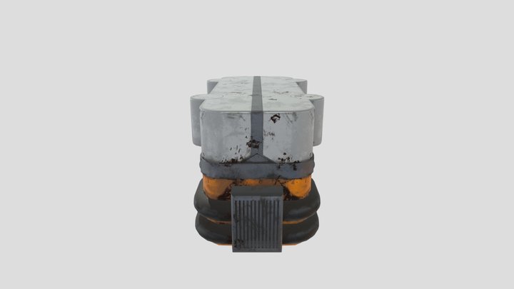Sci Fi Crate 3D Model