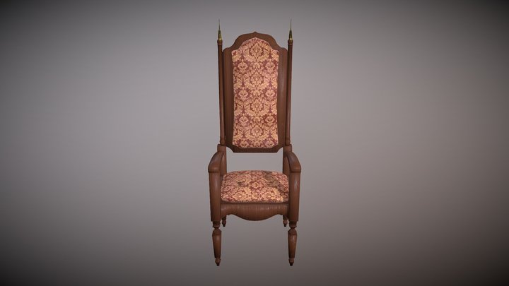 Medieval chair 3D Model
