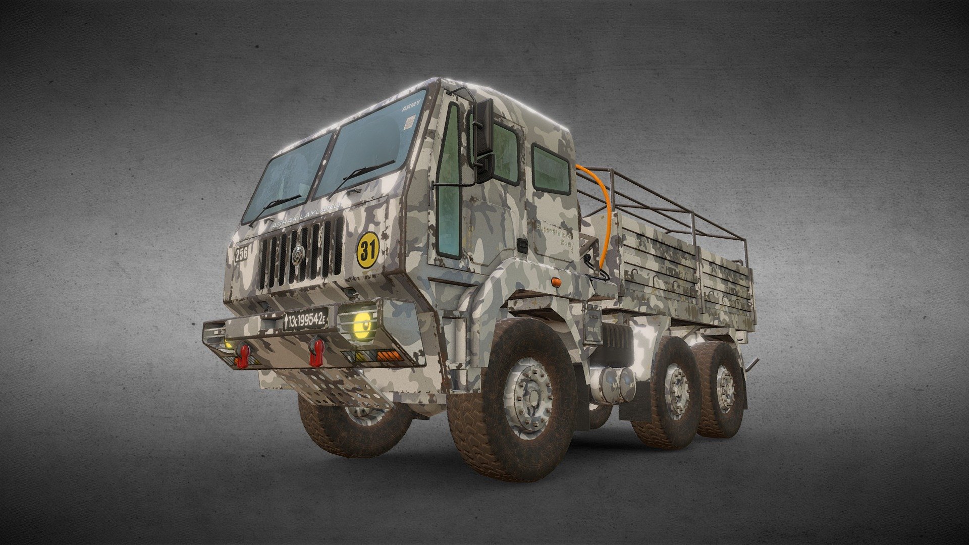 6x6 Military Truck Variation 4