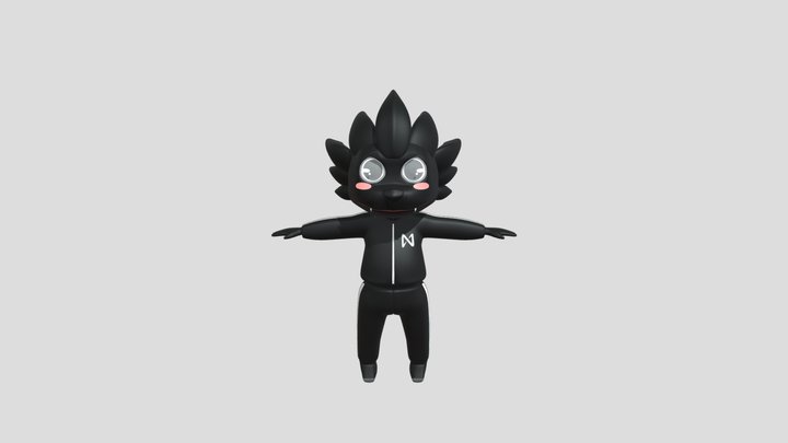 BlackDragon DAO Chibi Mascot Project 3D Model