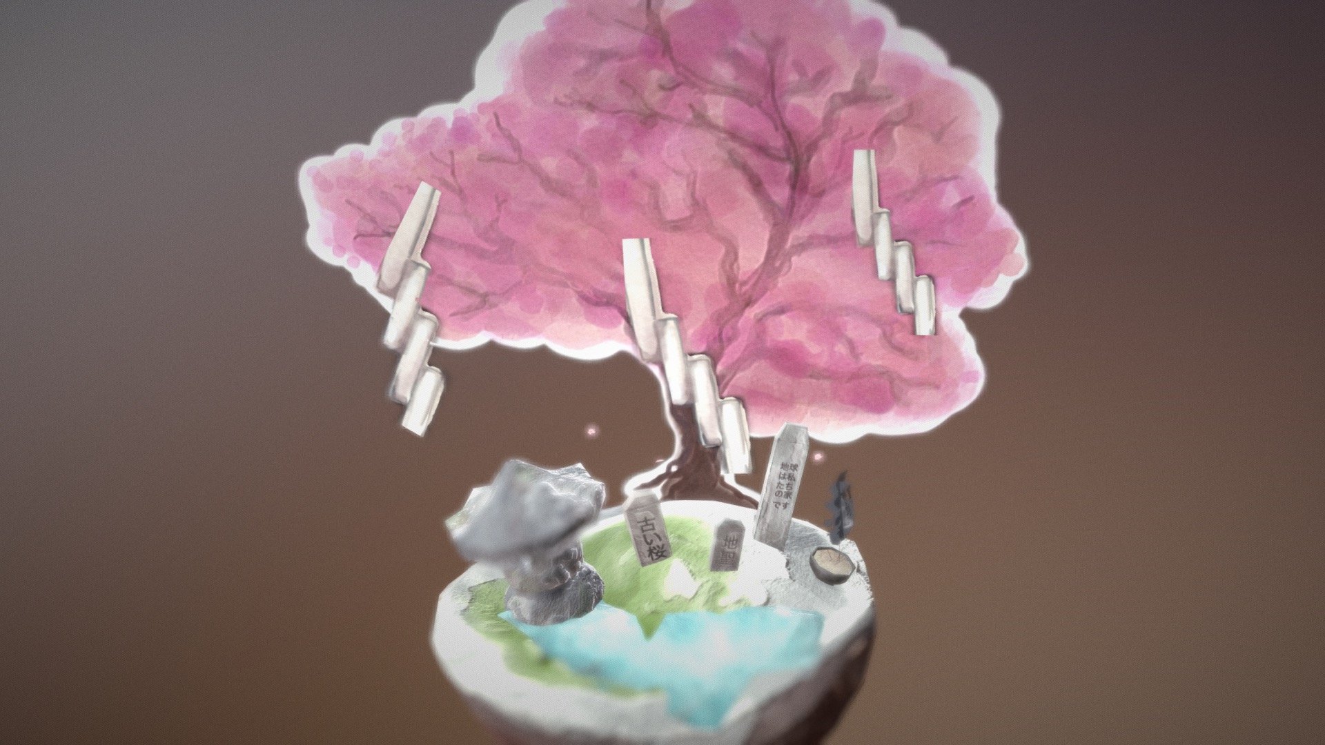 Blossom Shrine — Sketchfab embed 3D viewer