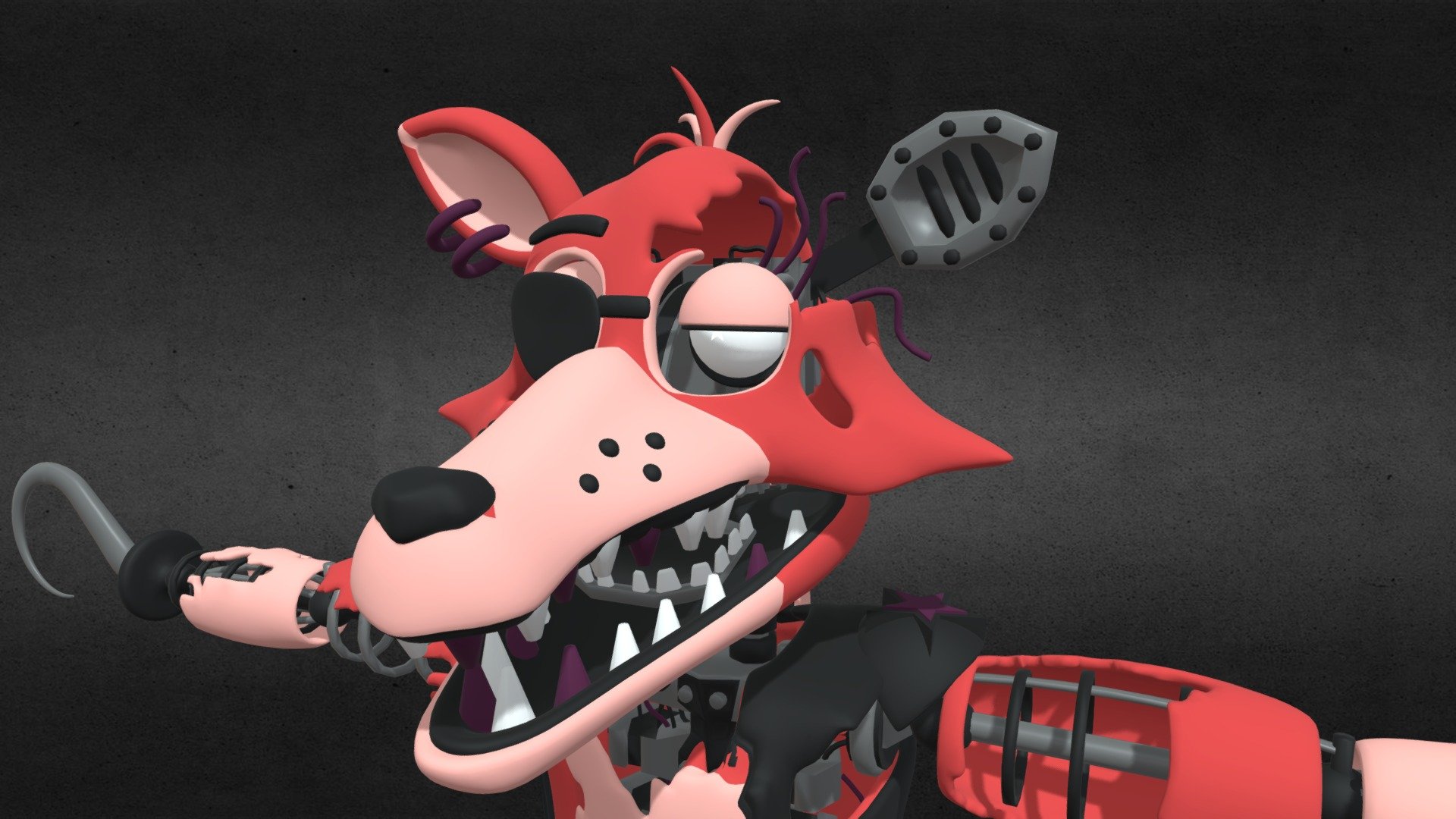 Metallic Withered Foxy - Download Free 3D model by OrangeSauceu [c00dc8d] -  Sketchfab