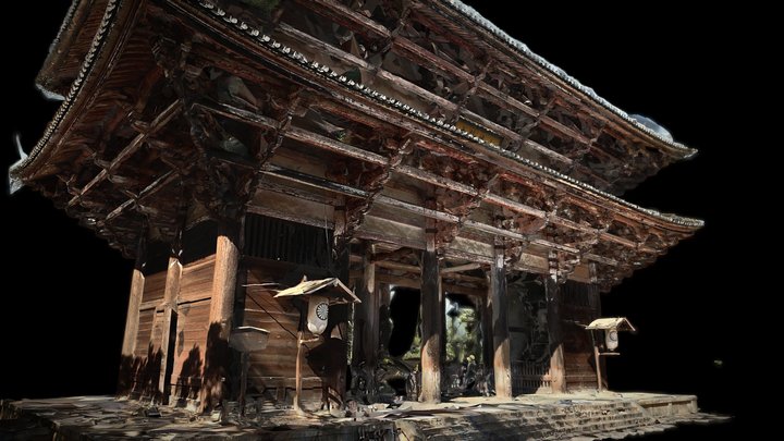 東大��寺南大門：South Gate of Todaiji Temple 3D Model