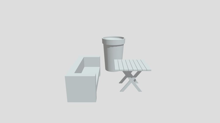 Eco House - 3 Simple Props 3D Model