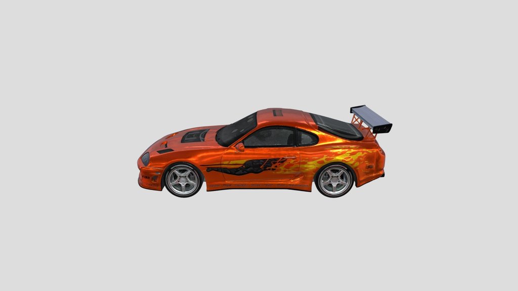 Toyota Supra Orange Fury
