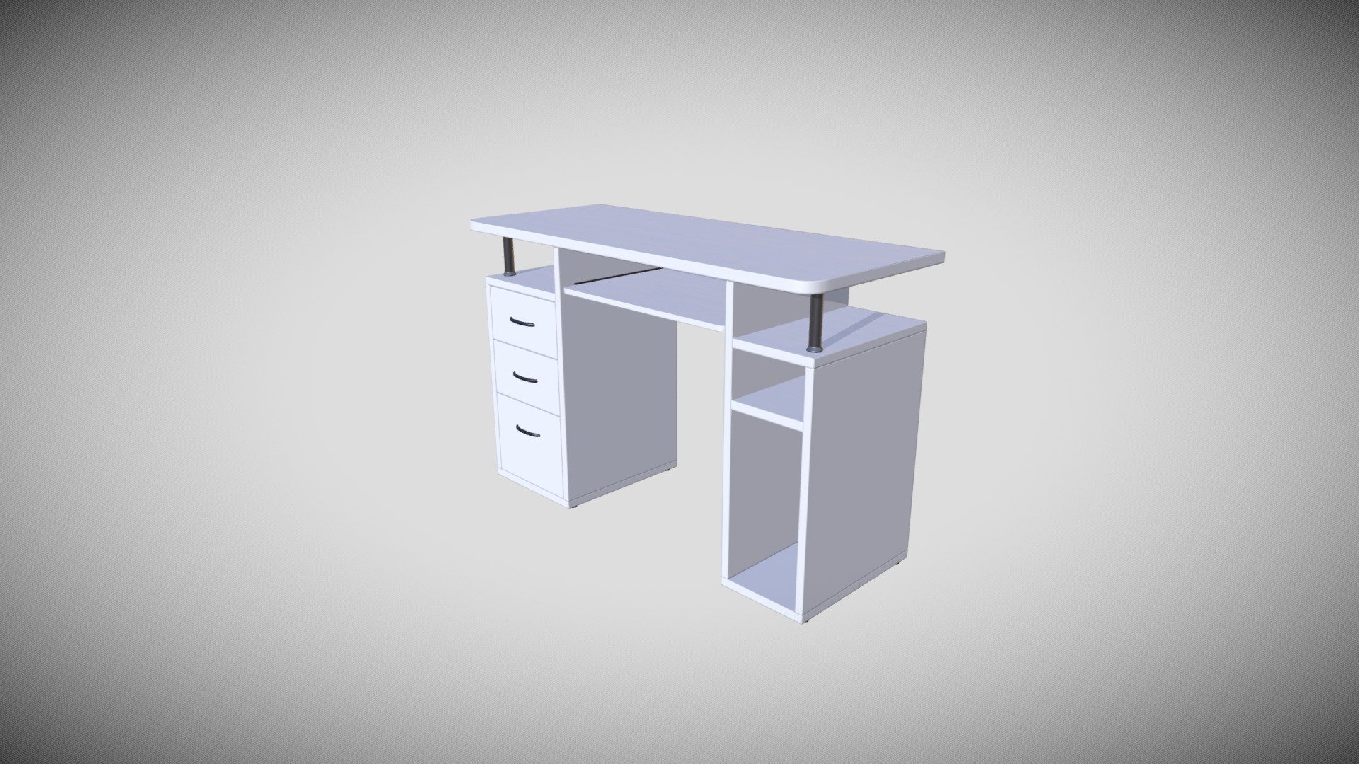 Computer Desk - 3D model by cgbuildings2024 [60bcd85] - Sketchfab