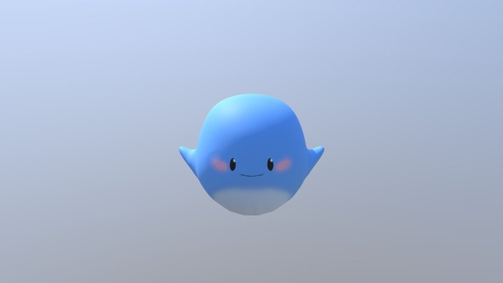 Cute Whale 3D Model