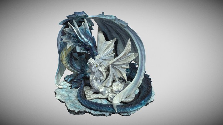 Statuetta draghi (dragons statue) - 3D Scan 3D Model