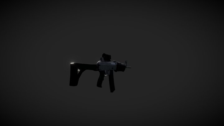 Low Poly Amogh Carbine for Ravenfield 3D Model
