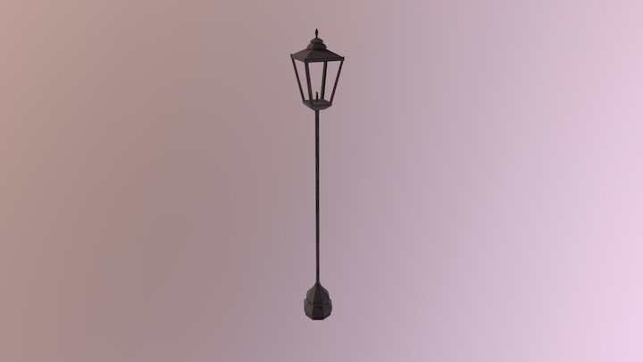 Victorian Street Lamp 3D Model