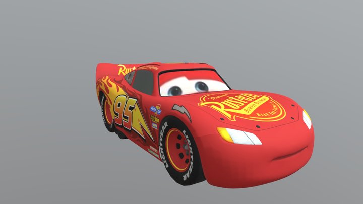 Cars 3 Lightning Mc Queen 3D Model