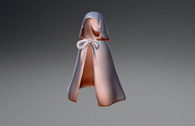 Day 13 Clothing - Red Riding Cape 3D Model