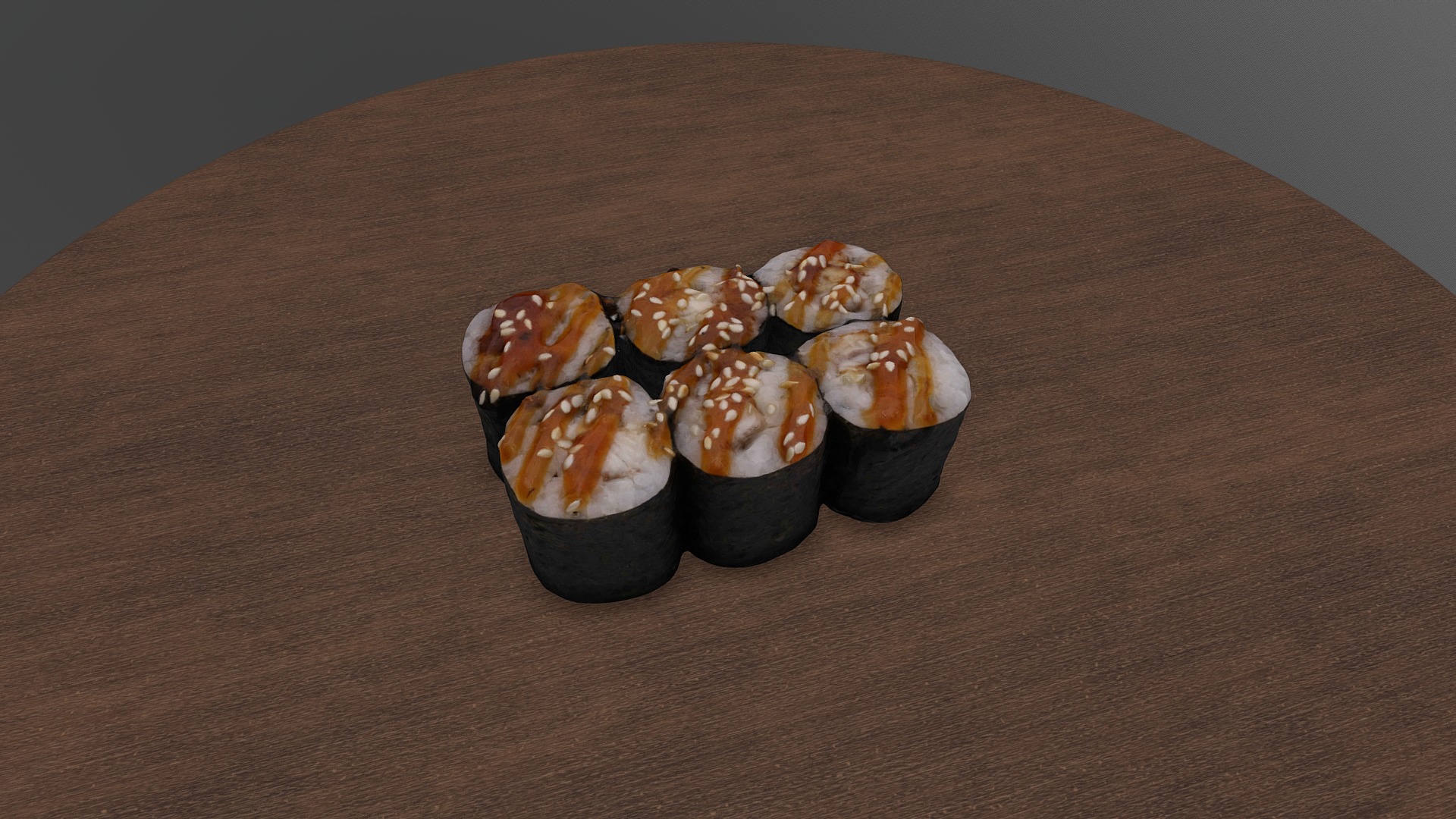 3D model 20Crabs - This is a 3D model of the 20Crabs. The 3D model is about a group of cupcakes with sprinkles on a wood surface.