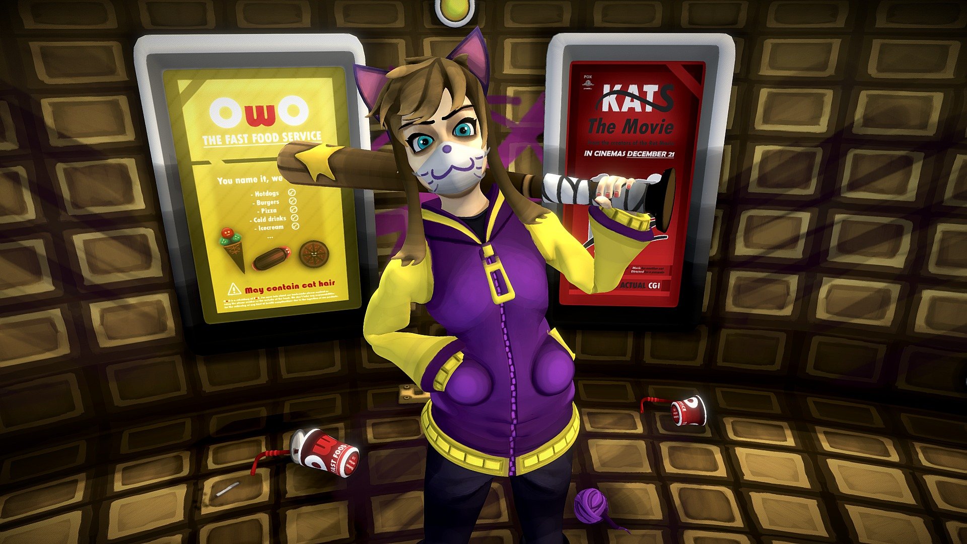 A Hat in Time: Nyakuza Metro - Hat Kid, 3D models download