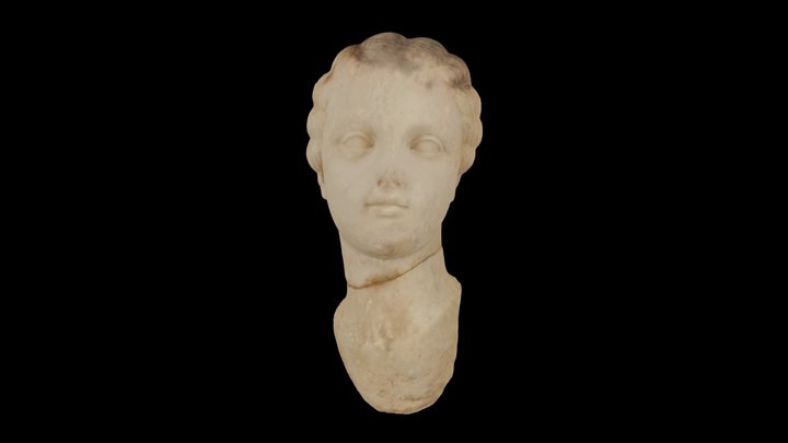 Roman Statue Head, El-Jem Museum 3D Model
