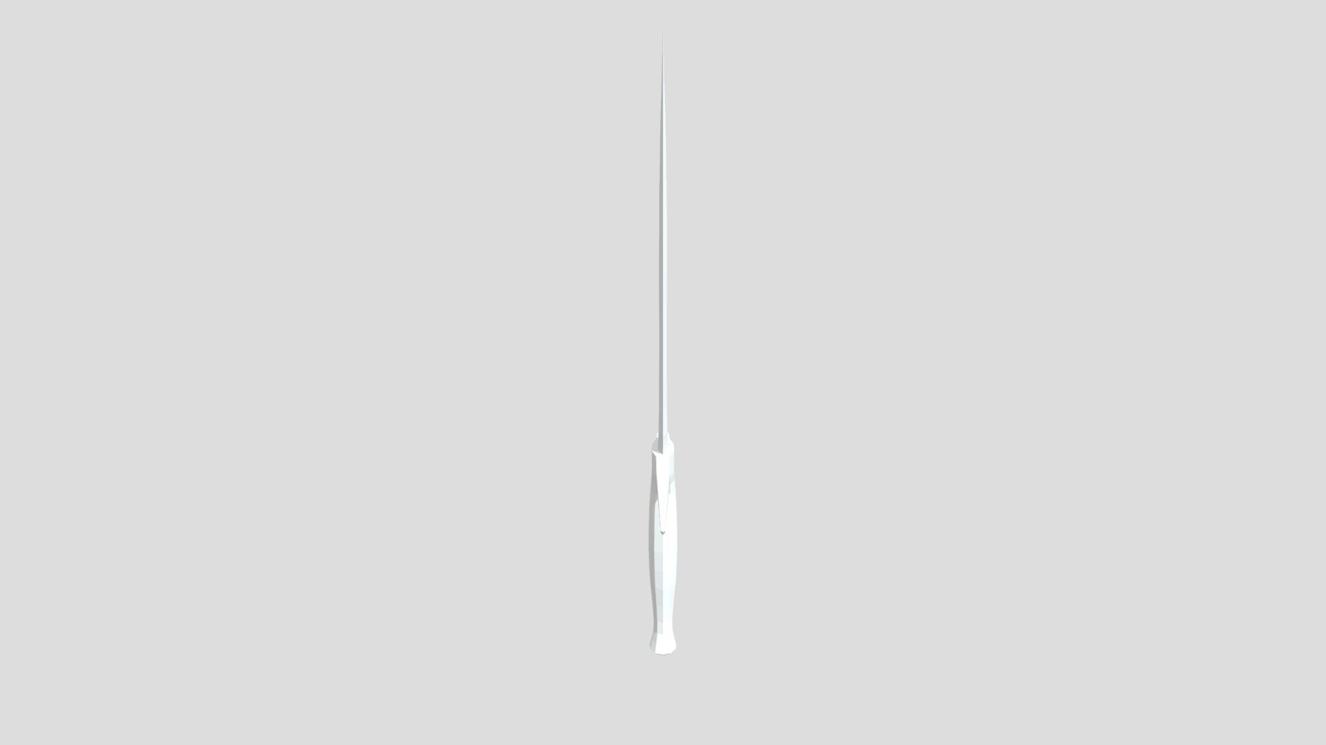 Low Poly Dagger No Texture