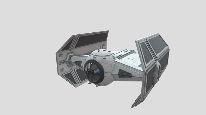 TIE Advanced x1 3D Model