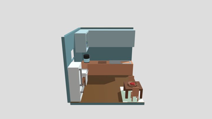 a cozinha finalizada 3D Model
