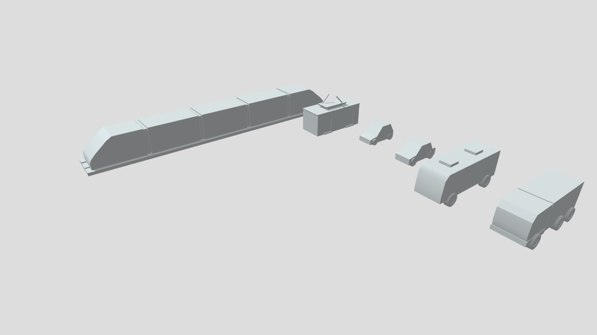 Transport Pack - Low Poly