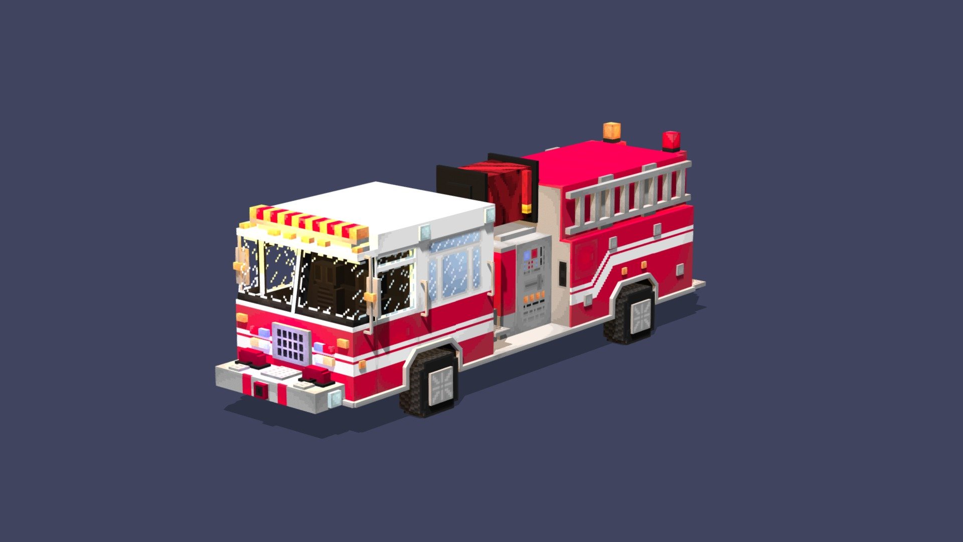 Fire Truck - 3D model by MOSKA (@moska_design) [60c3fee] - Sketchfab