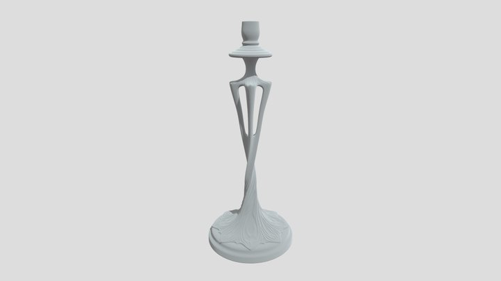 Pied de lampe tiffany 3D Model