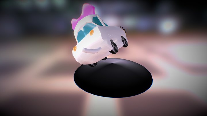 Kitty Taxi 3D Model