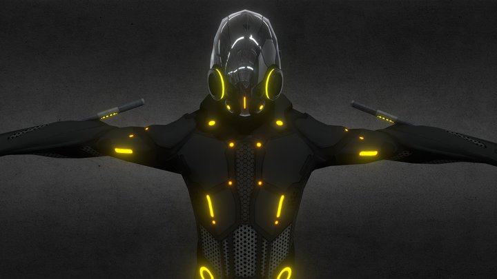 Blackguard better texture and bones 3D Model