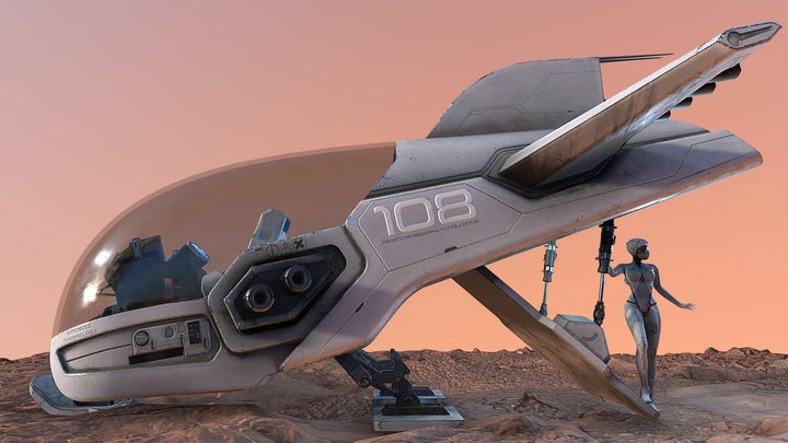 spaceshiptest 3D Model