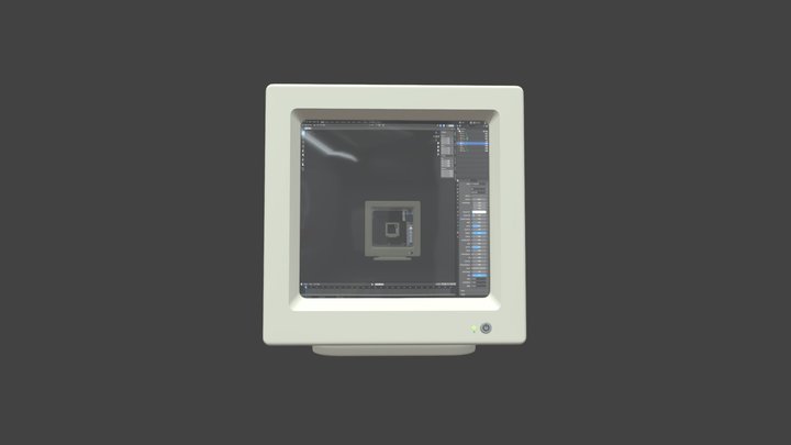 Monitor inception 3D Model