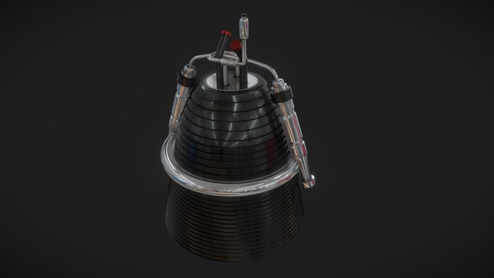 Rocket engine (Inspired from Vulcain 2) 3D Model