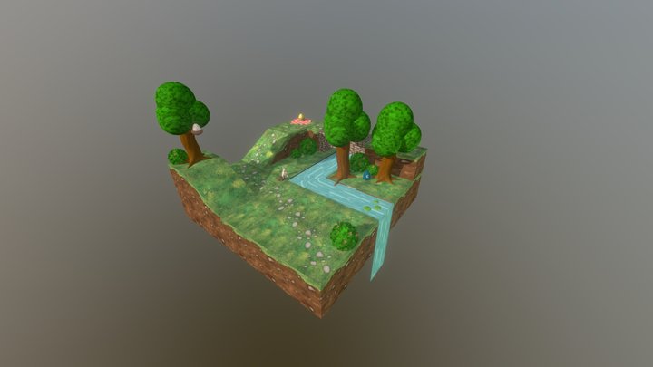 Bunny World (Game level design) 3D Model