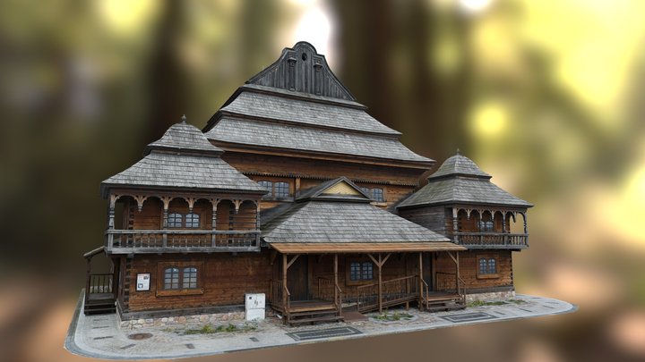Kultura3D - Synagogue, Borderland town, Biłgoraj 3D Model