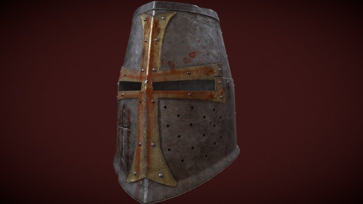 Dark Crusader Helmet 3D Model