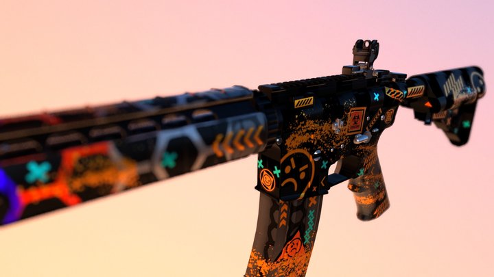M4a4 3D Model