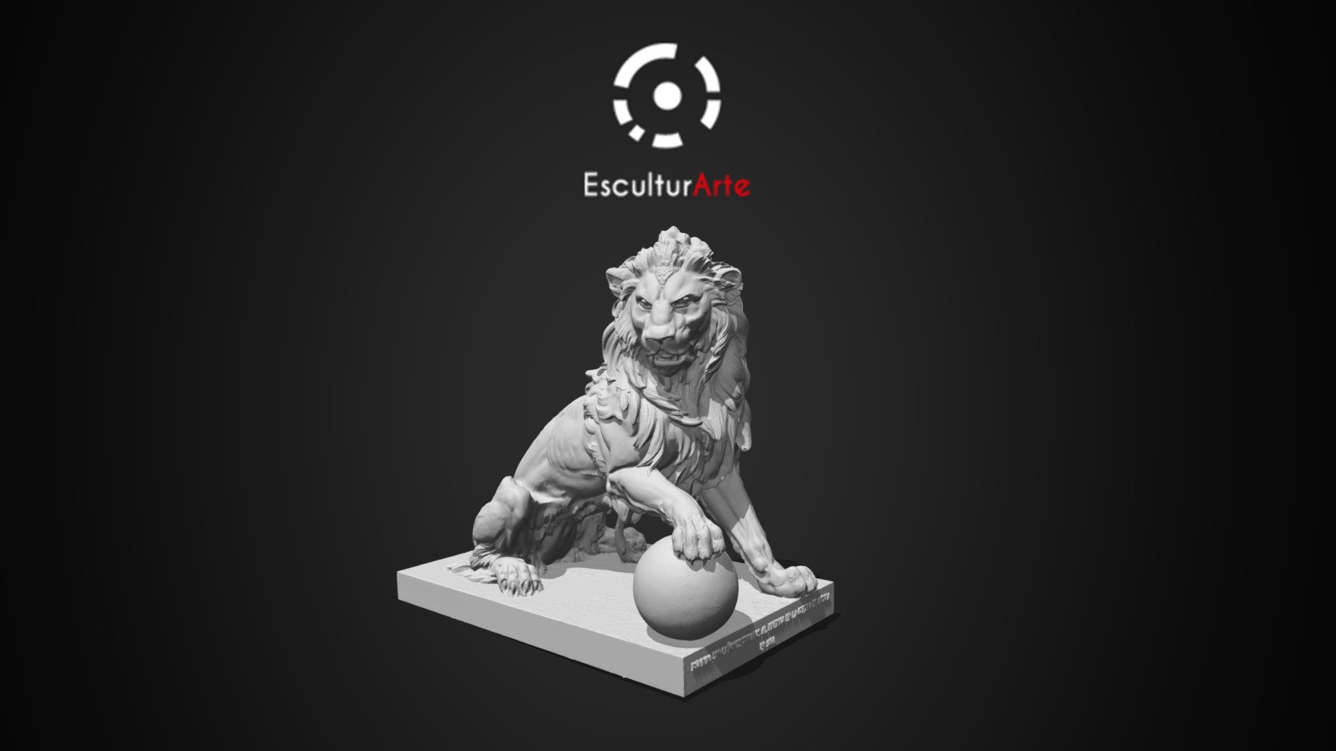 Leon del congreso de los diputados de España - 3D model by esculturarte  (@esculturarte) [60c9ccd]