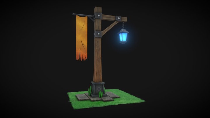 lantern - substance painter 3D Model
