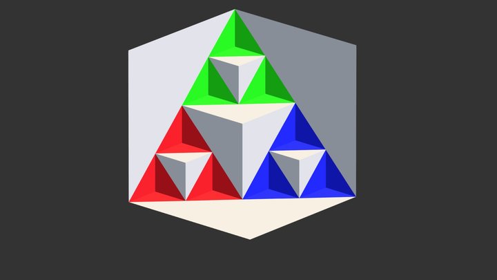 Sierpinski Logo 3D Model