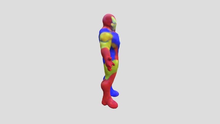 One_iron_man_with_blue_and_orange_colour_0612111 3D Model