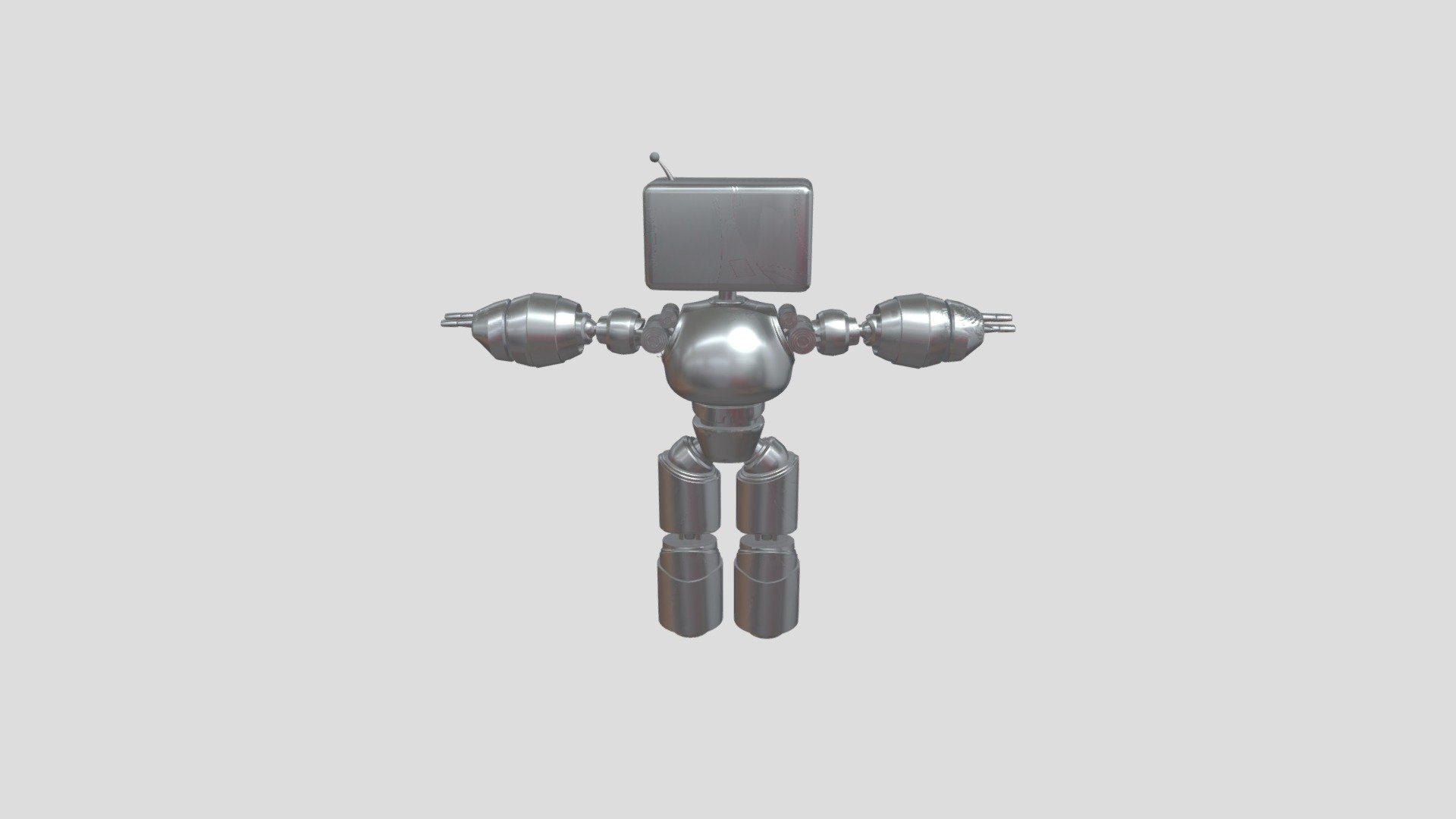 Robo TV - 3D model by WTKRS (@wout.business) [60cb27a] - Sketchfab