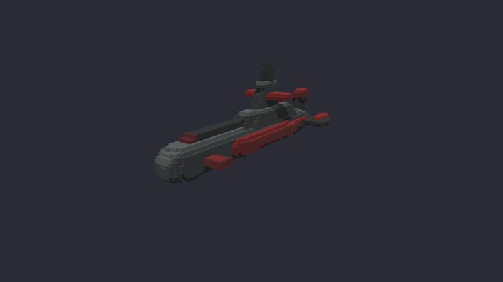 Soviet Submarine 3D Model
