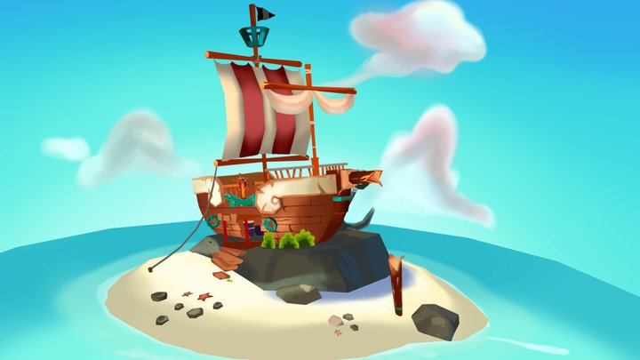 Boat 3D Model