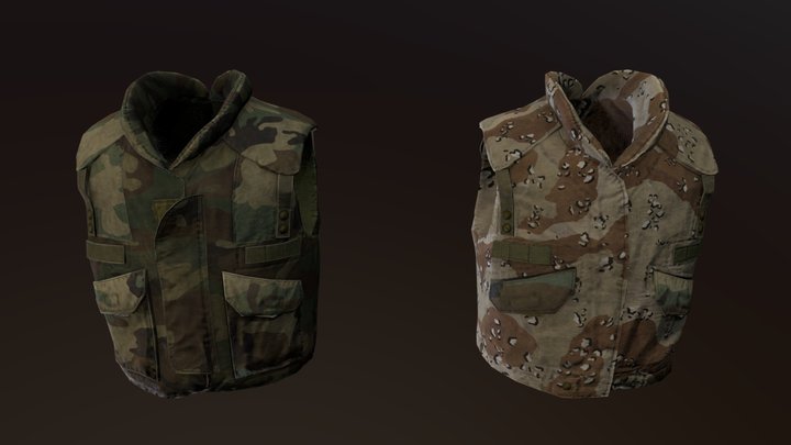 PASGT Body Armour 3D Model