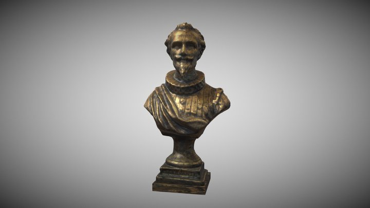 Cervantes bust 1.1 3D Model