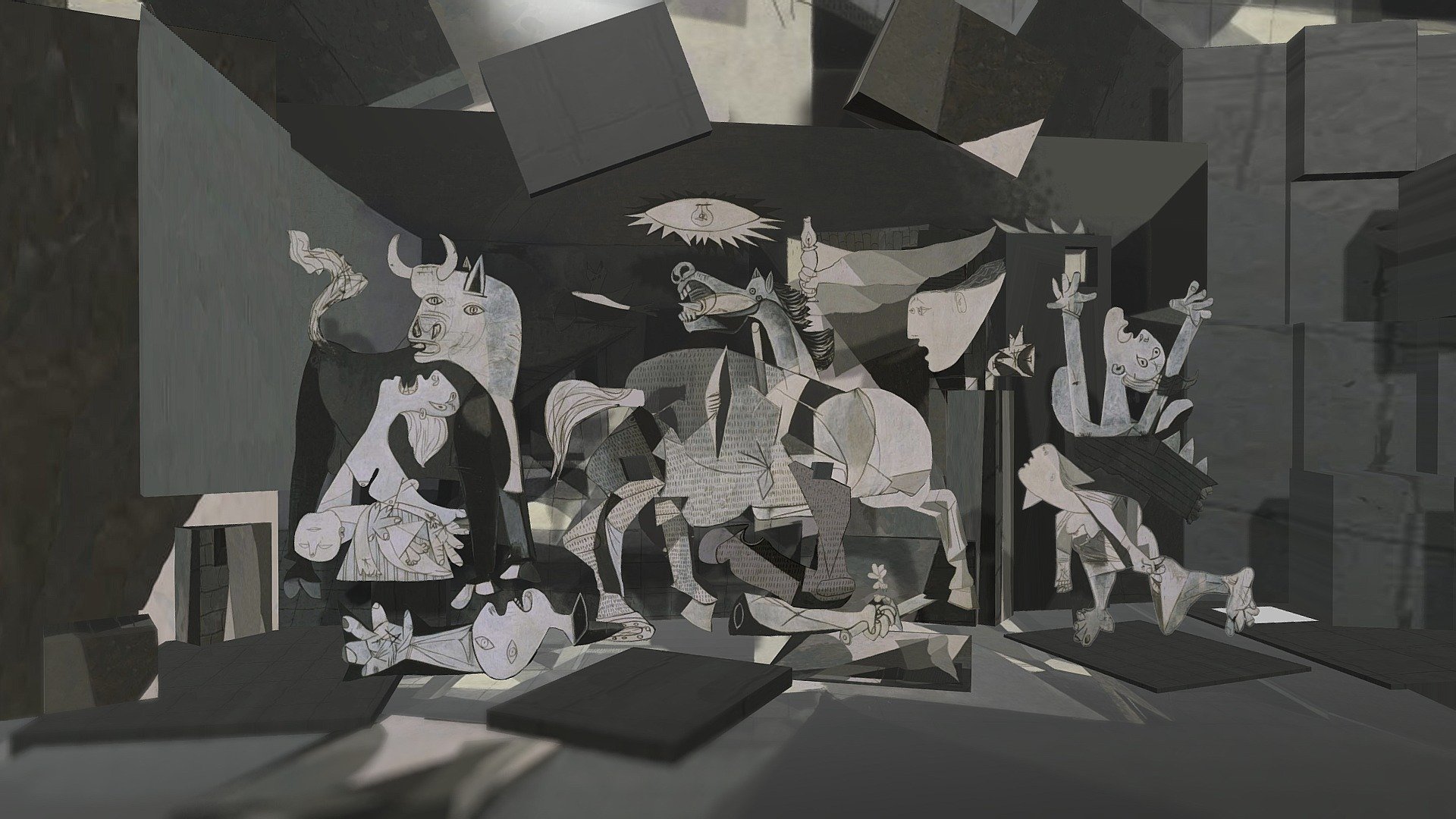 Guernica 2.0 Pablo Picasso 3D model by chuty21 [60cf593] Sketchfab
