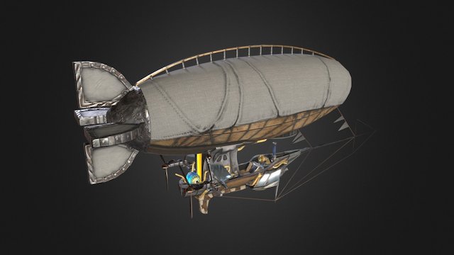Zeppelin Dirigible 3D Model