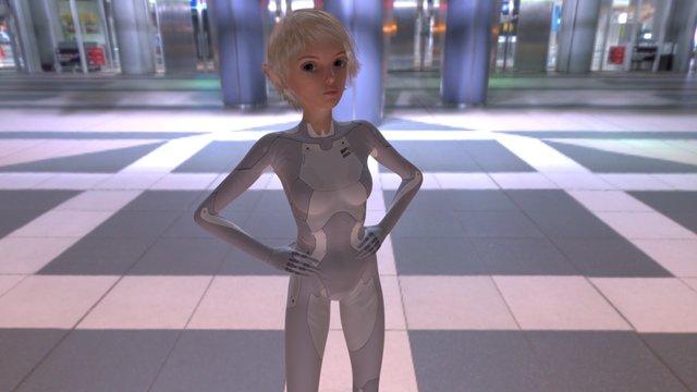 Discarded Angel character: Elsbeth 3D Model